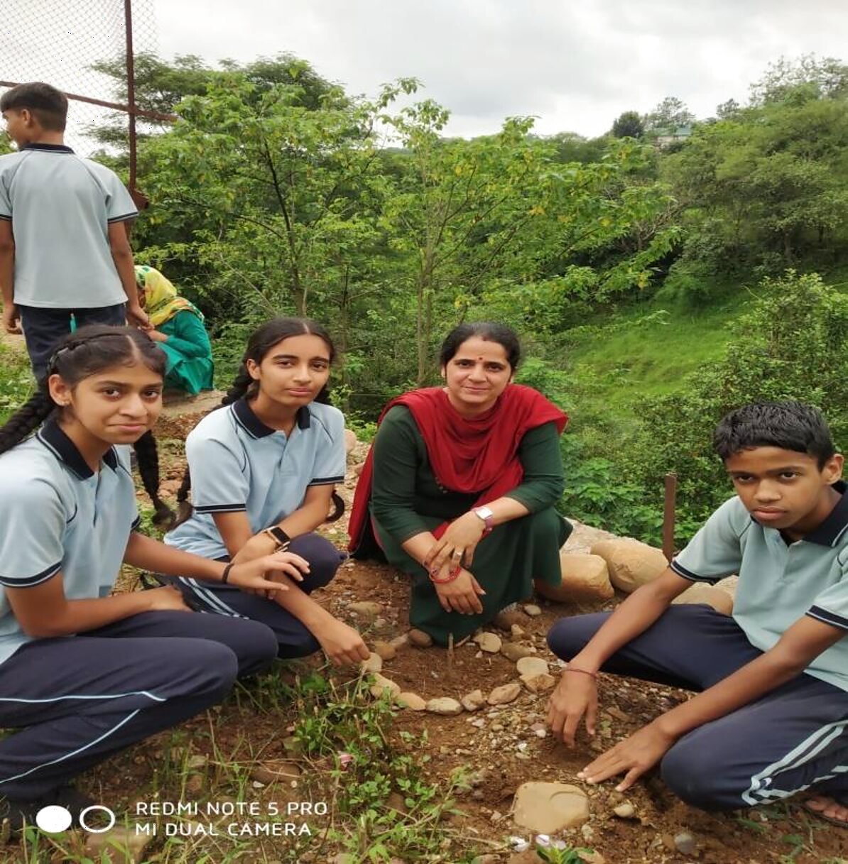Tree Plantation Drive with teachers